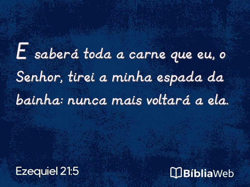 Ezequiel 21:5 em imagem para compartilhar