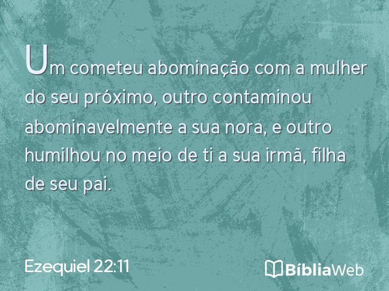 Ezequiel 22:11 em imagem para compartilhar