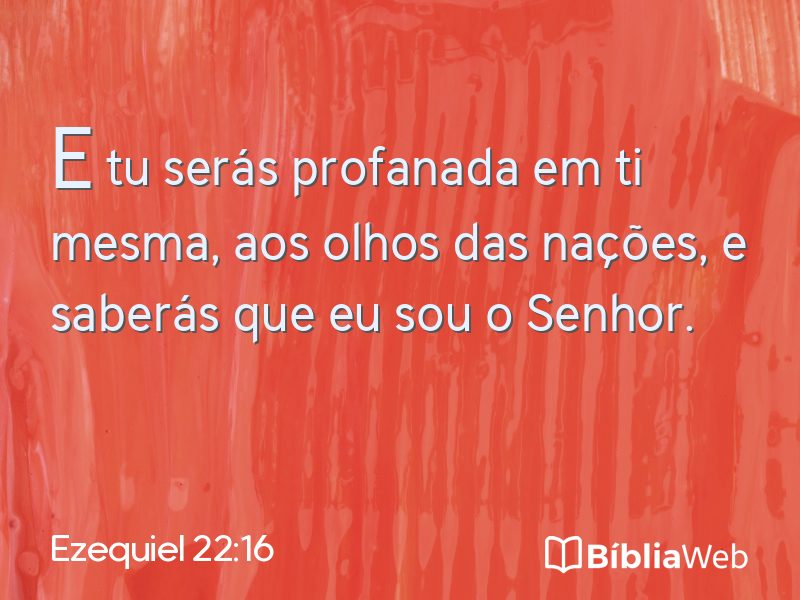 Ezequiel 22:16 em imagem para compartilhar