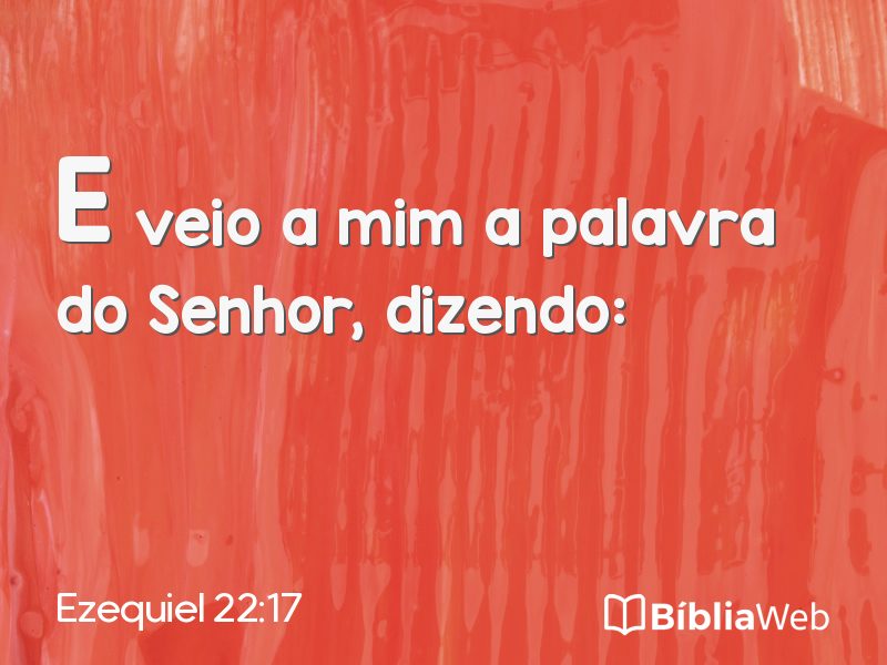 Ezequiel 22:17 em imagem para compartilhar
