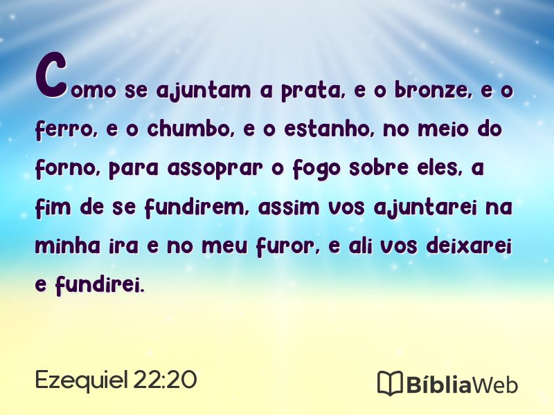 Ezequiel 22:20 em imagem para compartilhar