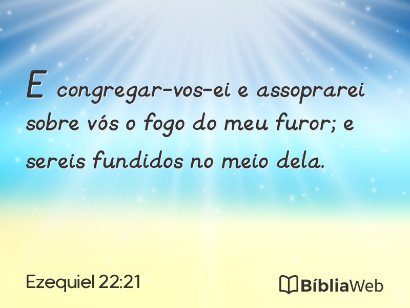Ezequiel 22:21 em imagem para compartilhar