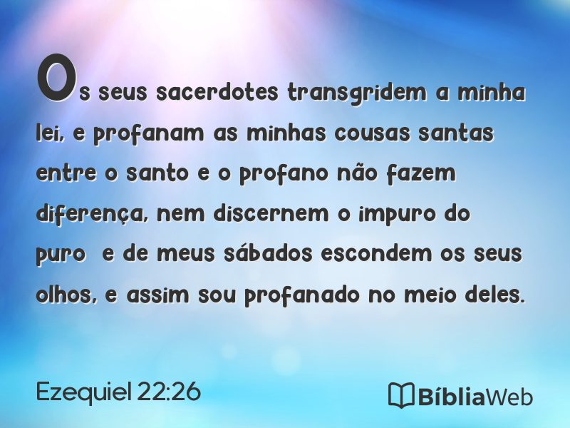 Ezequiel 22:26 em imagem para compartilhar