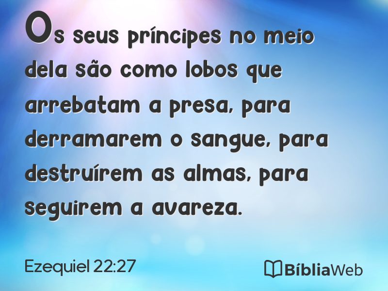 Ezequiel 22:27 em imagem para compartilhar