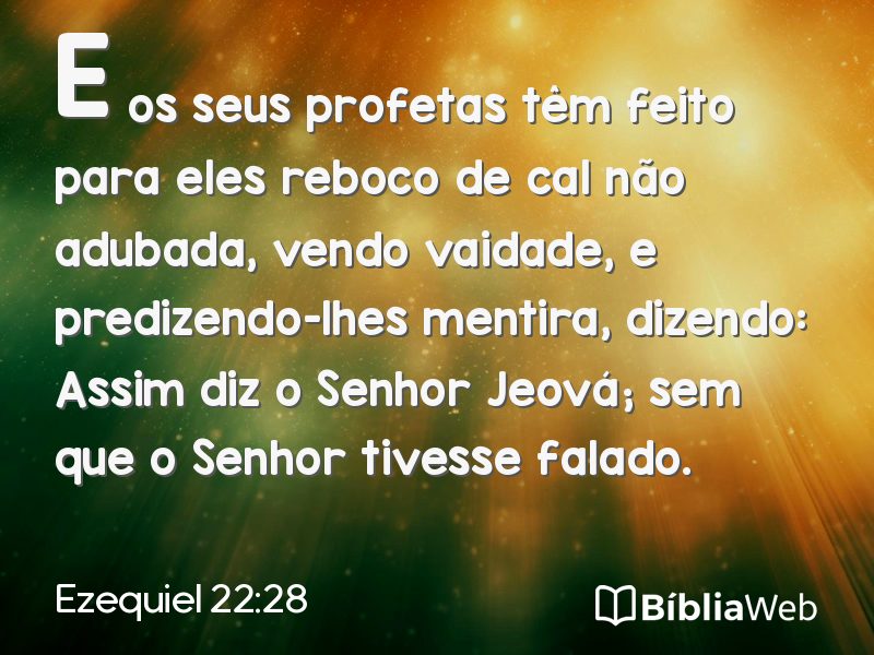 Ezequiel 22:28 em imagem para compartilhar