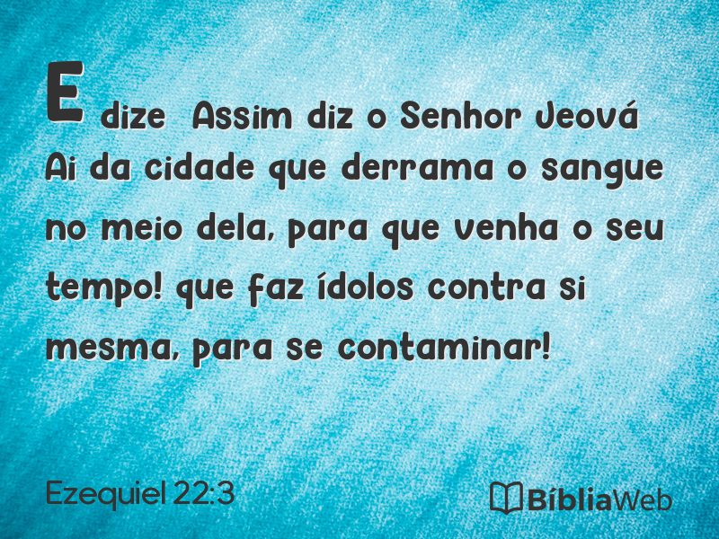 Ezequiel 22:3 em imagem para compartilhar
