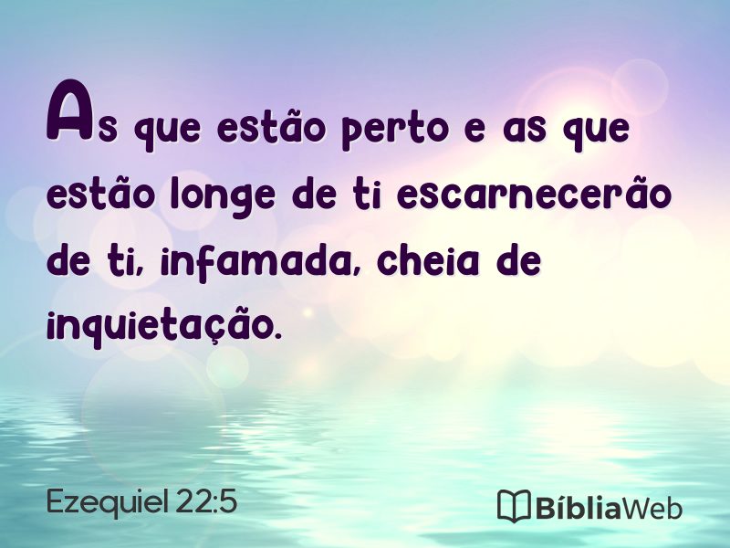 Ezequiel 22:5 em imagem para compartilhar
