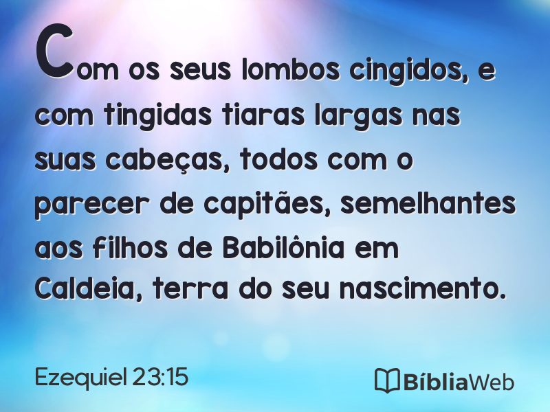 Ezequiel 23:15 em imagem para compartilhar