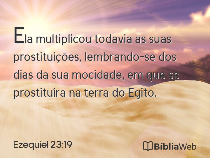 Ezequiel 23:19 em imagem para compartilhar