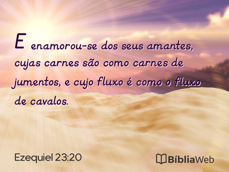 Ezequiel 23:20 em imagem para compartilhar