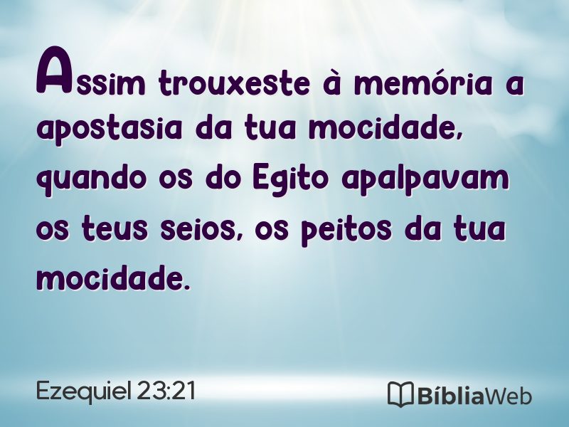 Ezequiel 23:21 em imagem para compartilhar