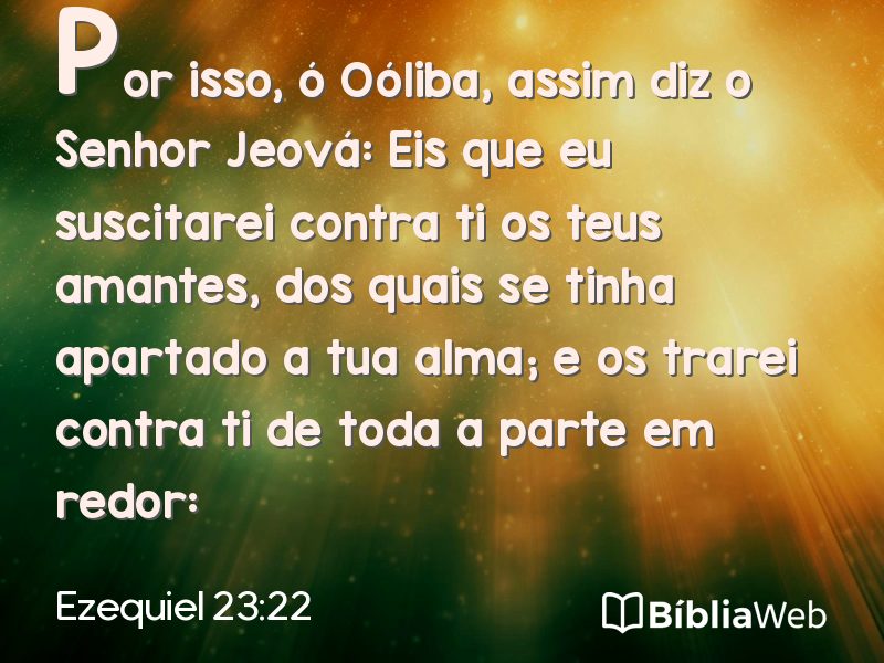 Ezequiel 23:22 em imagem para compartilhar