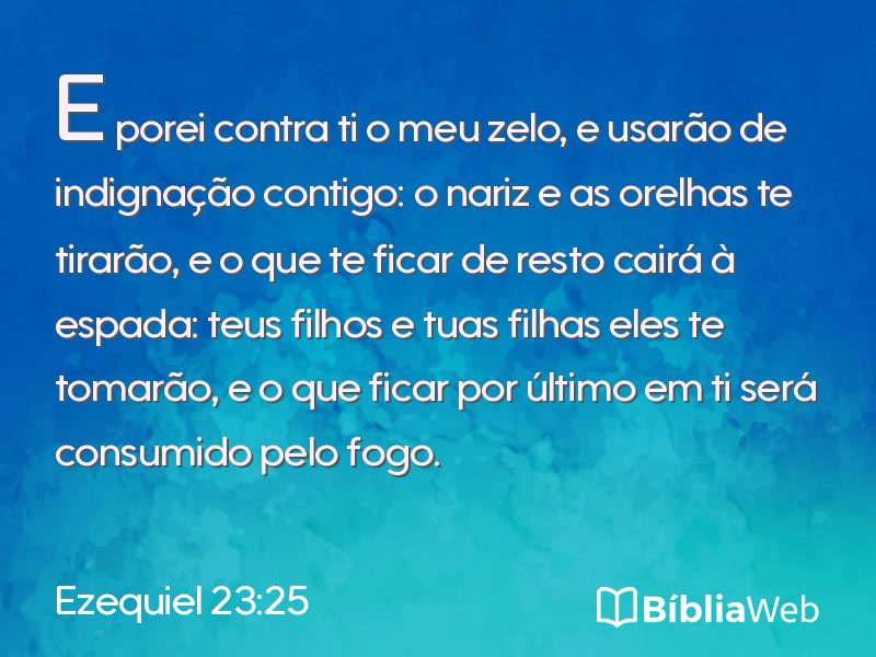 Ezequiel 23:25 em imagem para compartilhar
