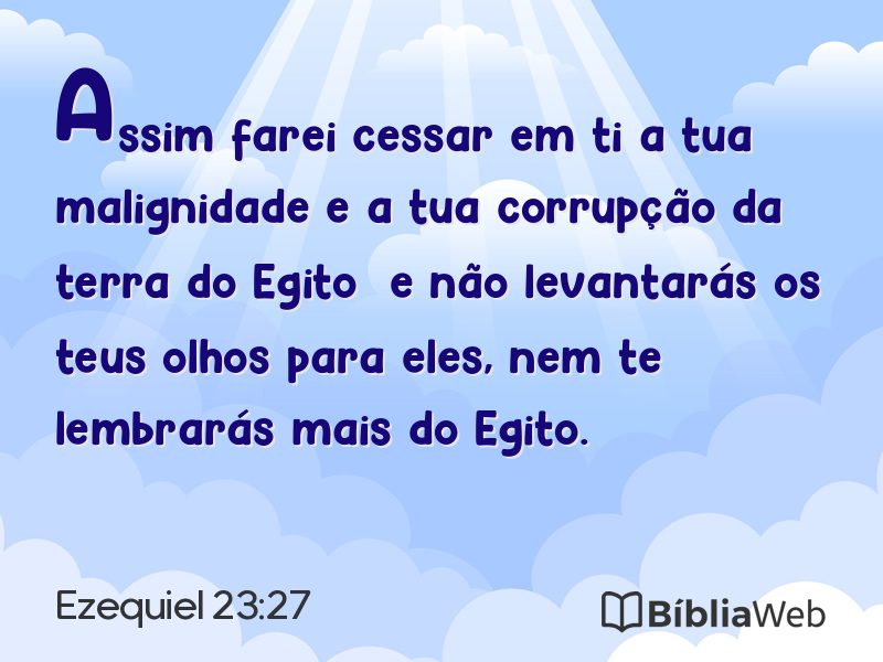Ezequiel 23:27 em imagem para compartilhar