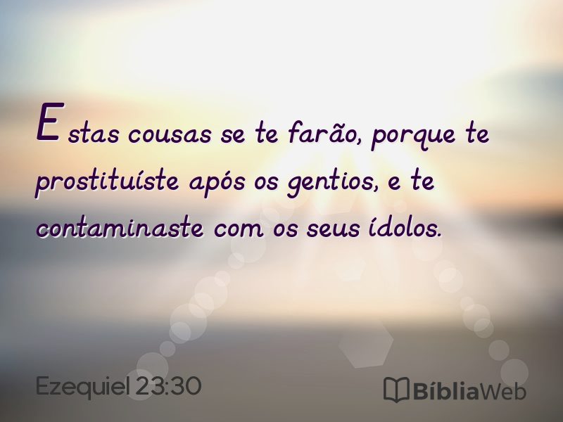 Ezequiel 23:30 em imagem para compartilhar