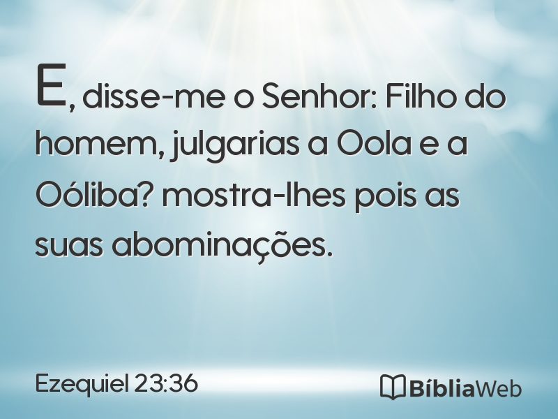 Ezequiel 23:36 em imagem para compartilhar