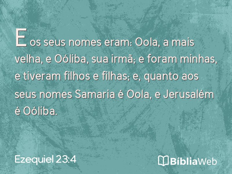 Ezequiel 23:4 em imagem para compartilhar