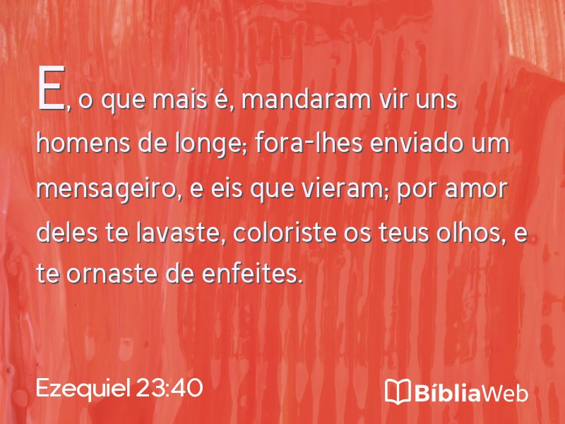 Ezequiel 23:40 em imagem para compartilhar
