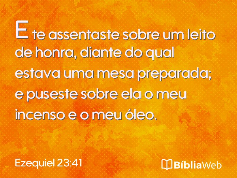 Ezequiel 23:41 em imagem para compartilhar