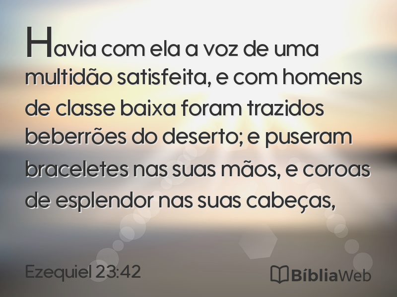 Ezequiel 23:42 em imagem para compartilhar
