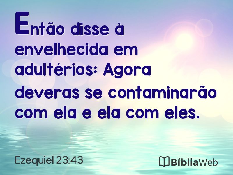 Ezequiel 23:43 em imagem para compartilhar
