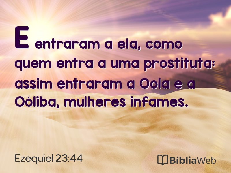 Ezequiel 23:44 em imagem para compartilhar