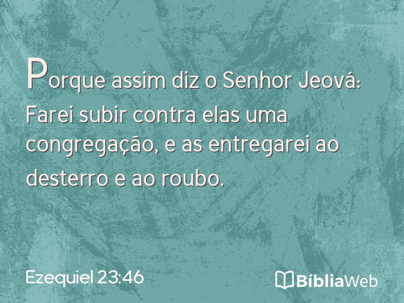 Ezequiel 23:46 em imagem para compartilhar