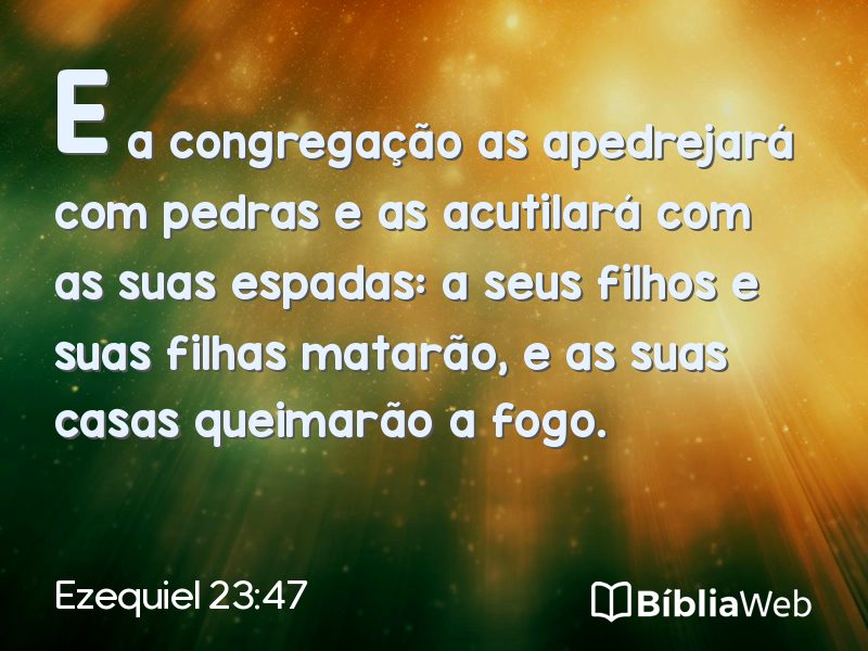 Ezequiel 23:47 em imagem para compartilhar