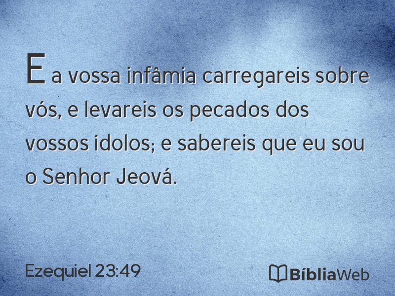 Ezequiel 23:49 em imagem para compartilhar