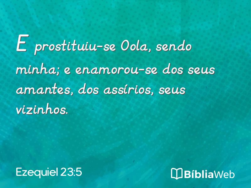 Ezequiel 23:5 em imagem para compartilhar
