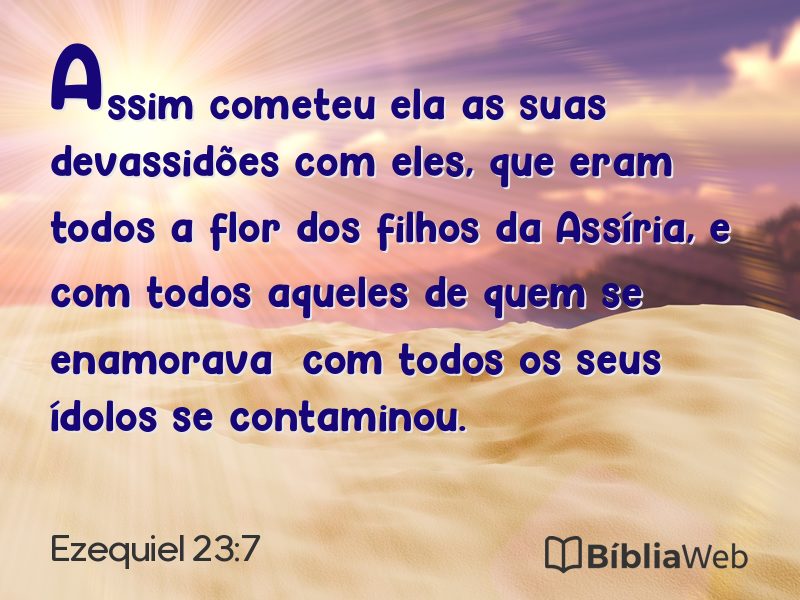 Ezequiel 23:7 em imagem para compartilhar