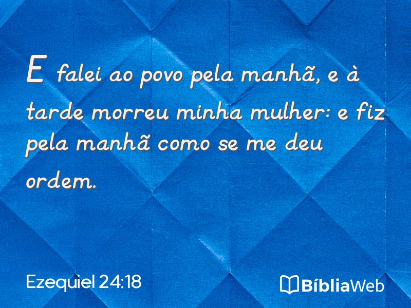 Ezequiel 24:18 em imagem para compartilhar