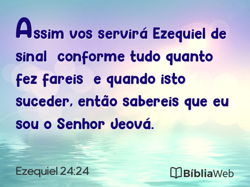 Ezequiel 24:24 em imagem para compartilhar