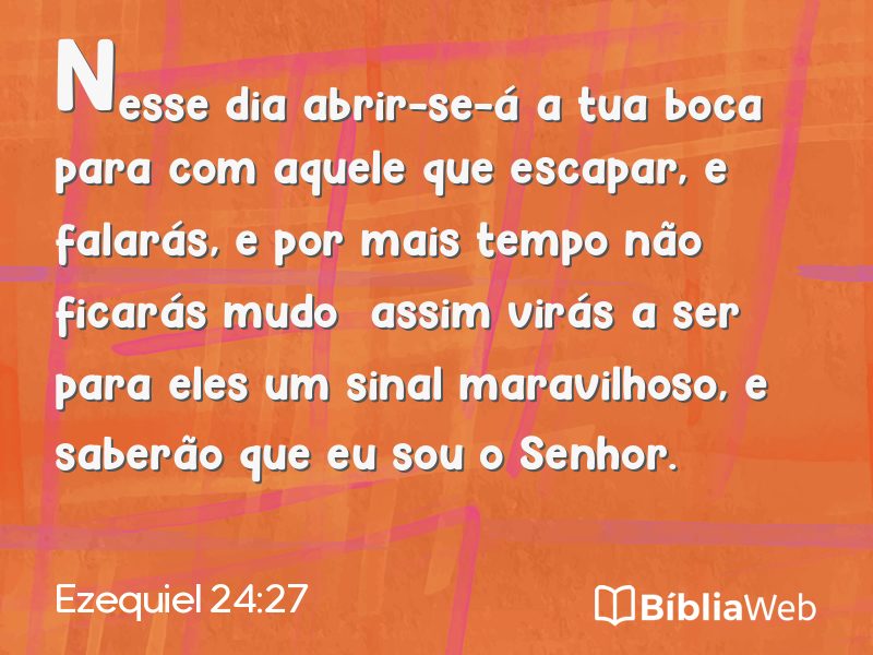Ezequiel 24:27 em imagem para compartilhar