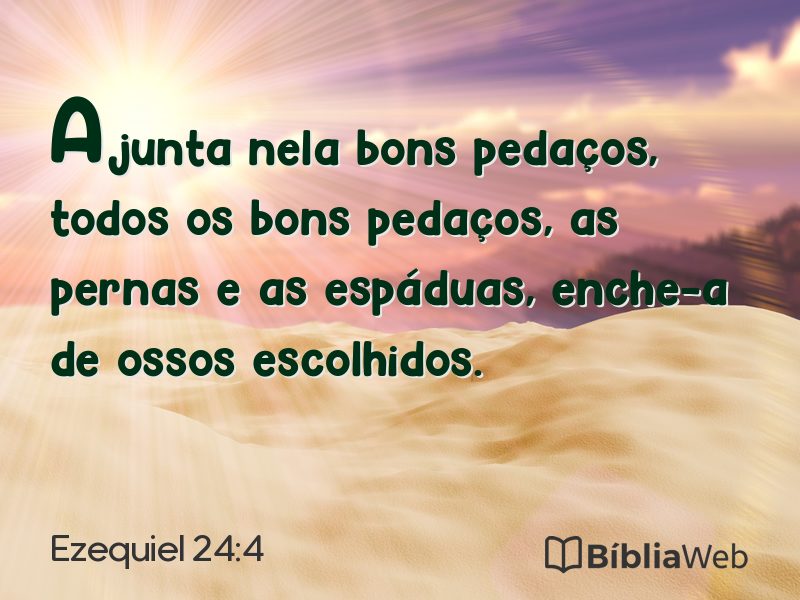 Ezequiel 24:4 em imagem para compartilhar