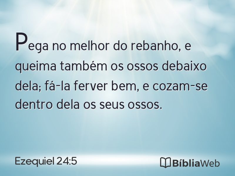 Ezequiel 24:5 em imagem para compartilhar
