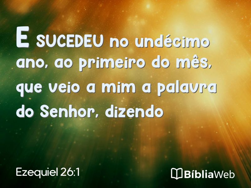Ezequiel 26:1 em imagem para compartilhar