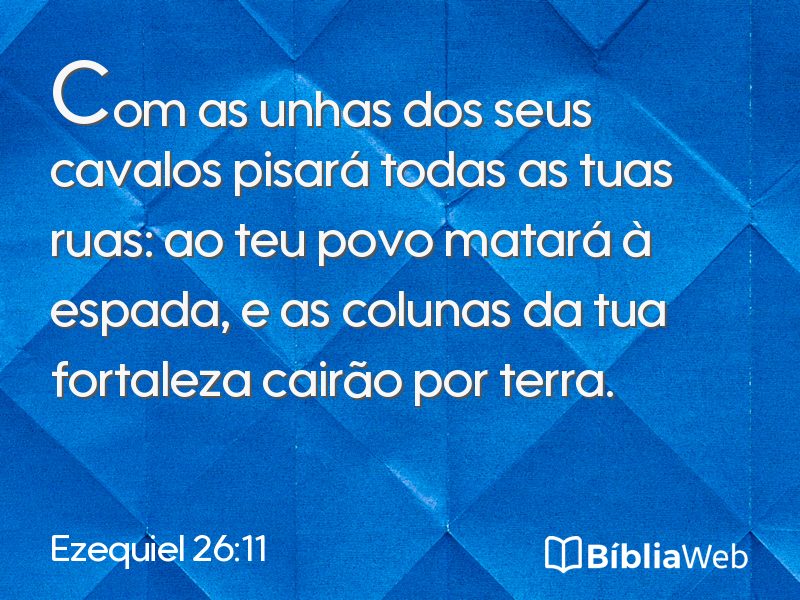 Ezequiel 26:11 em imagem para compartilhar