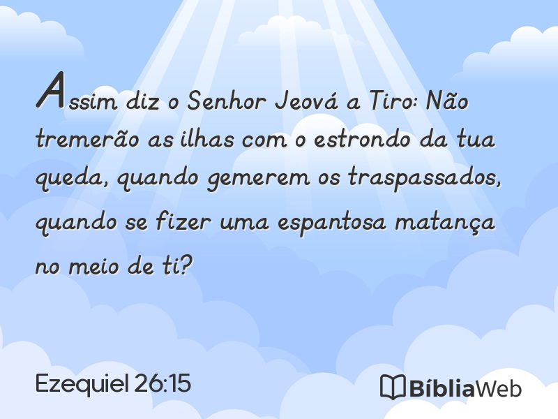 Ezequiel 26:15 em imagem para compartilhar