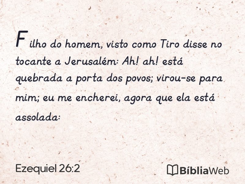 Ezequiel 26:2 em imagem para compartilhar