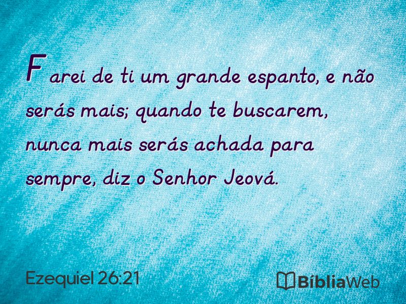 Ezequiel 26:21 em imagem para compartilhar