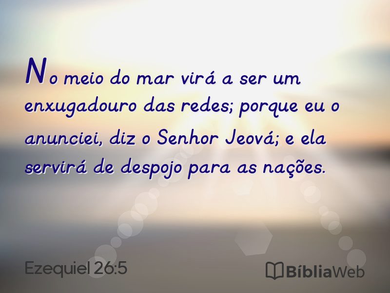 Ezequiel 26:5 em imagem para compartilhar