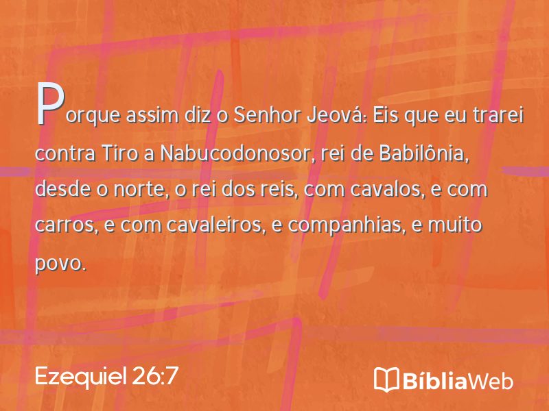 Ezequiel 26:7 em imagem para compartilhar