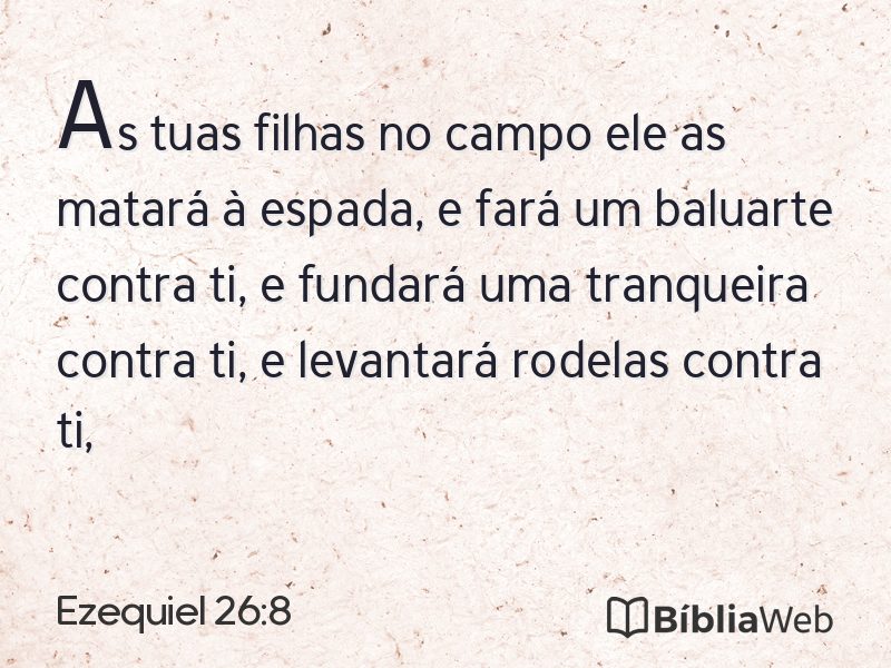 Ezequiel 26:8 em imagem para compartilhar