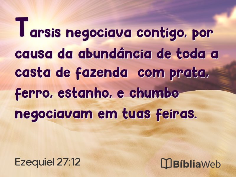 Ezequiel 27:12 em imagem para compartilhar