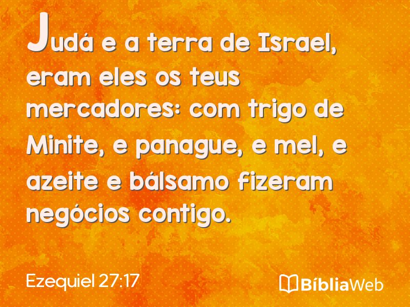 Ezequiel 27:17 em imagem para compartilhar