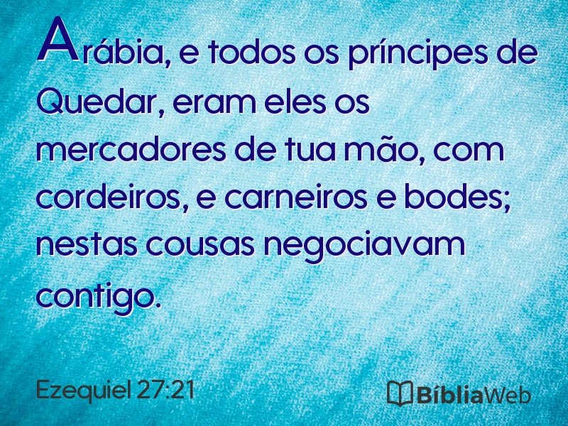 Ezequiel 27:21 em imagem para compartilhar