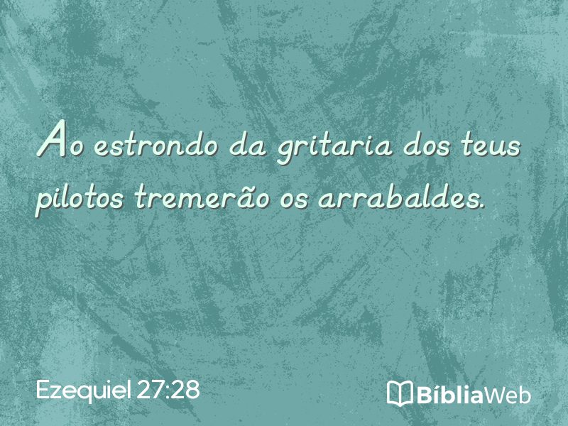 Ezequiel 27:28 em imagem para compartilhar