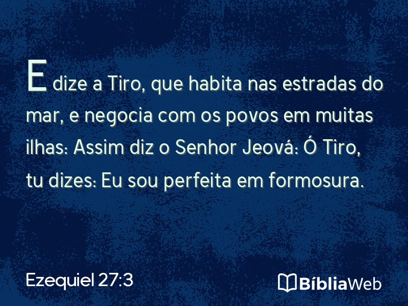 Ezequiel 27:3 em imagem para compartilhar