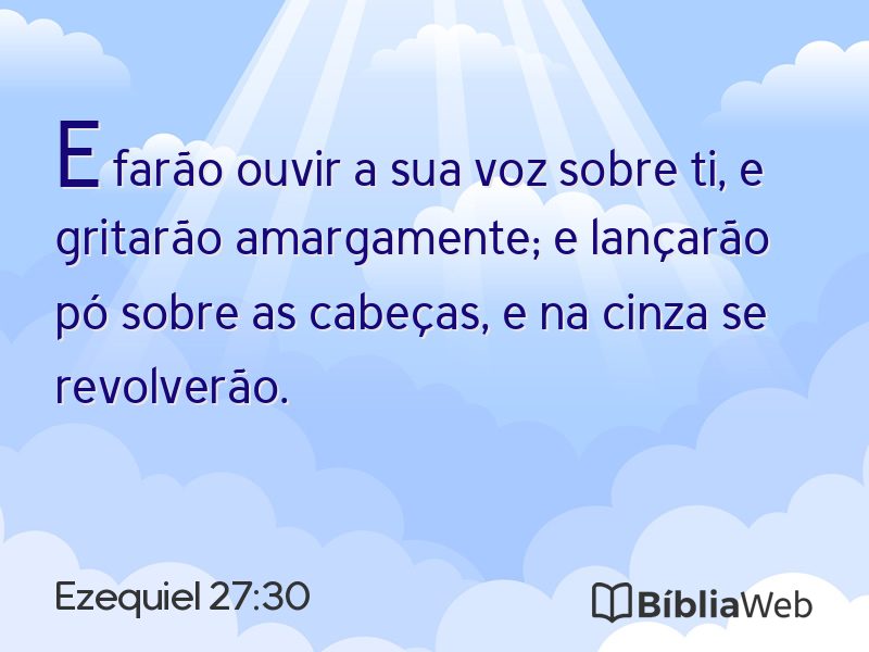 Ezequiel 27:30 em imagem para compartilhar